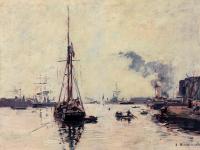 Boudin, Eugene - Port Scene